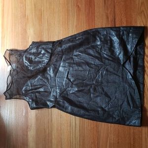 BV2 Couture Large black cutout dress with sheer overlay